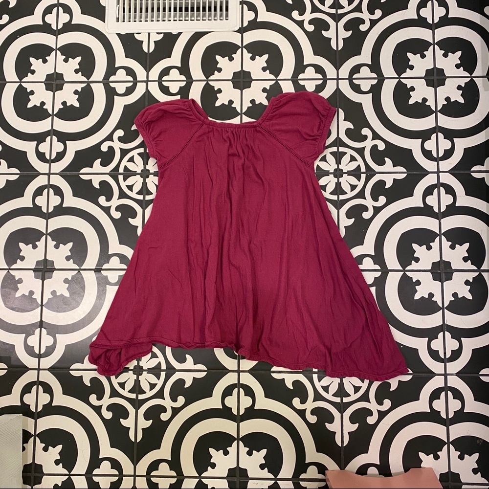 Magenta Old Navy Crepe Dress